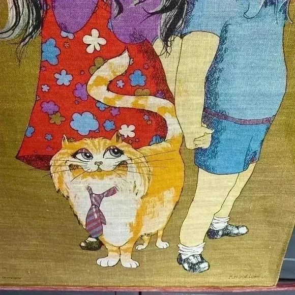 Vintage Wall  Hanging of girl and boy - Picture 10 of 16